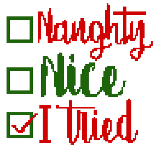 Santa I Can Explain Crochet Graphghan Christmas Pillow