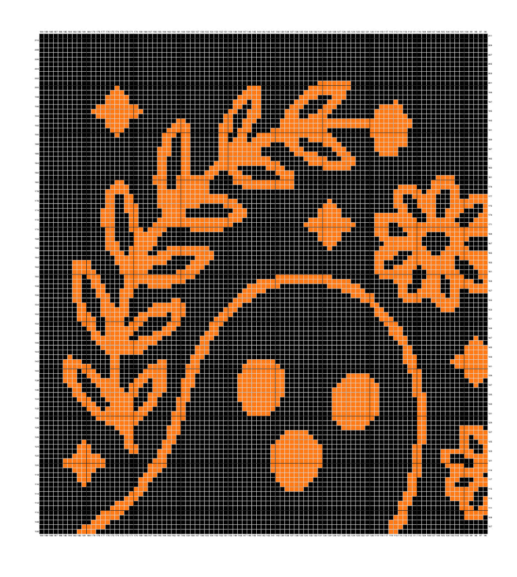 Ghosts Darkness Graphghan Crochet Pattern