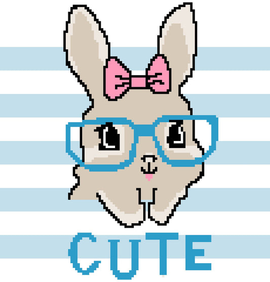 Cute Bunny c2c Graphghan Crochet Pattern