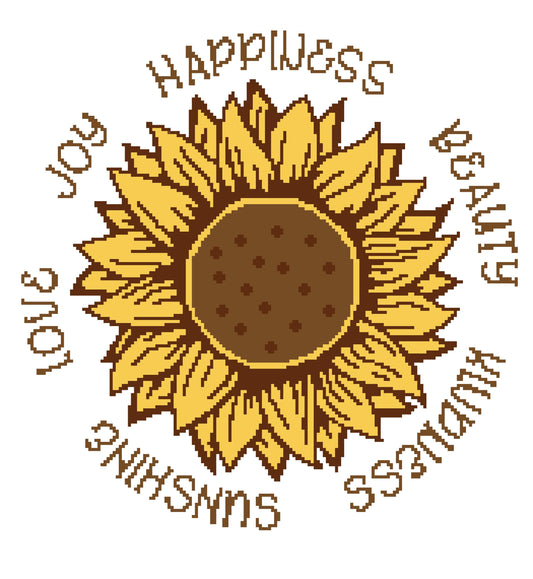 Sunflower Happiness Graphghan Crochet Pattern