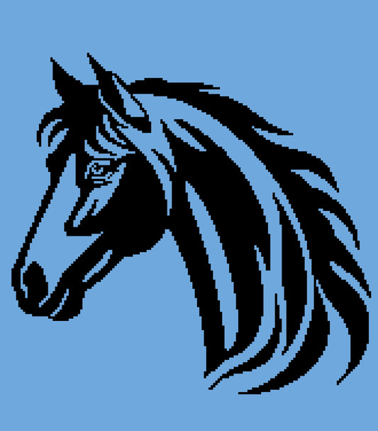 Horse Love Crochet Graphghan Pattern