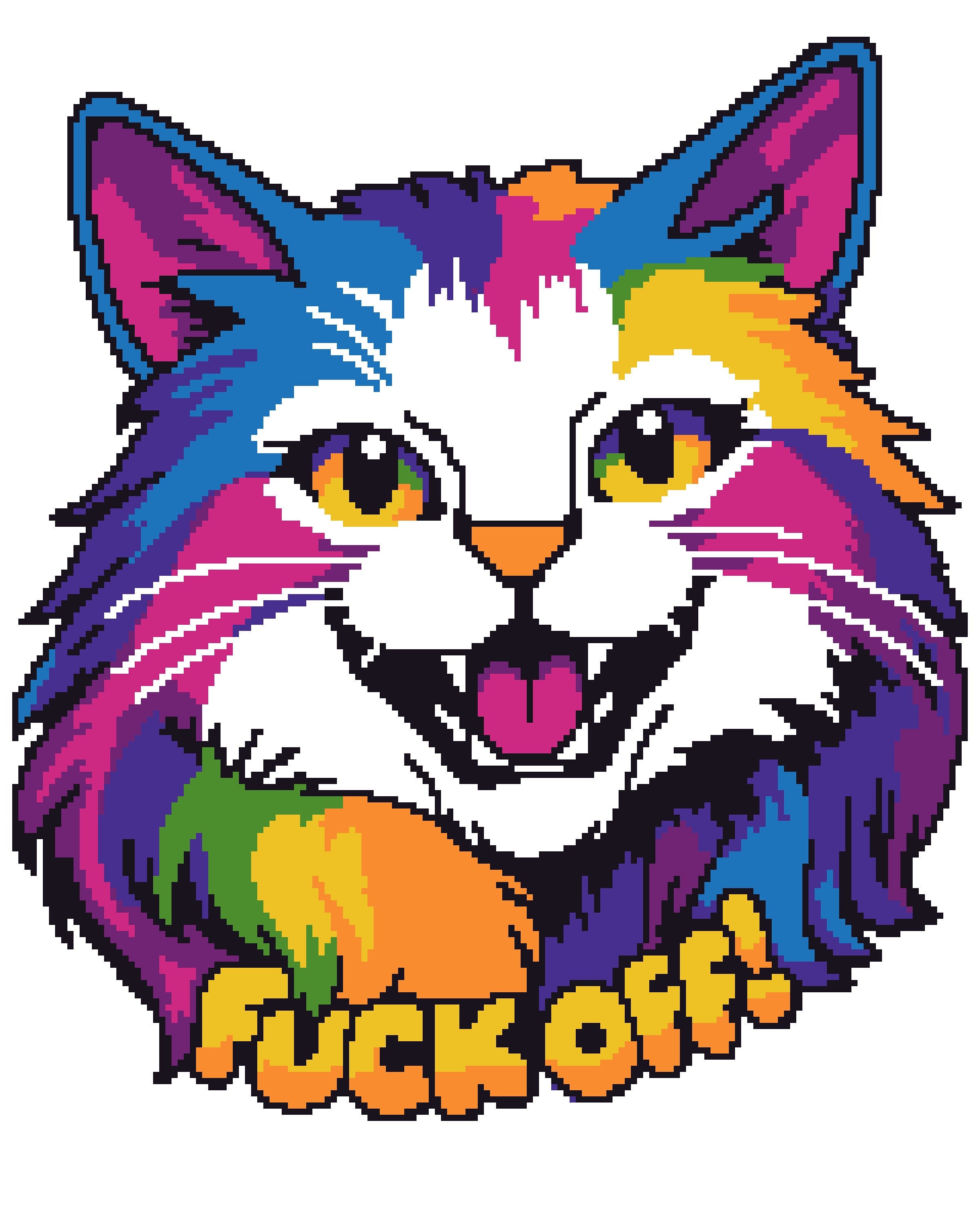Cat F*ck off Graphghan Crochet Pattern – EndlessknotzCanada