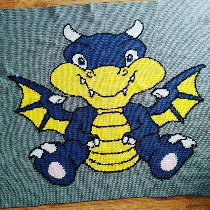 Xavier The Dragon Graphghan Pattern