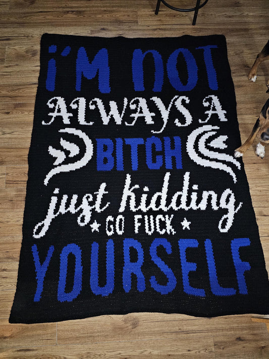 Not A Bitch  Crochet Graphghan Pattern