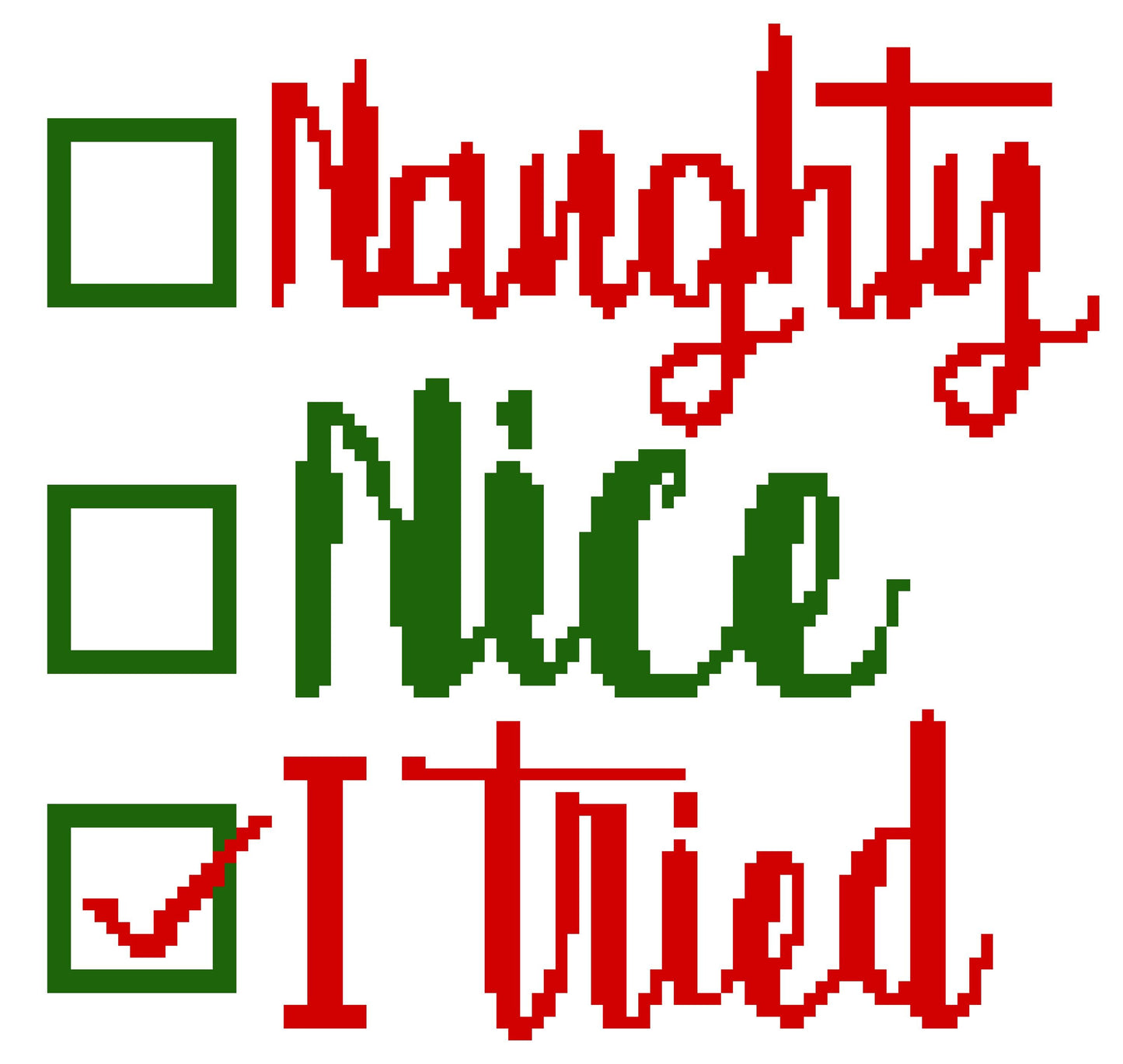 Santa I Can Explain Crochet Graphghan Christmas Pillow