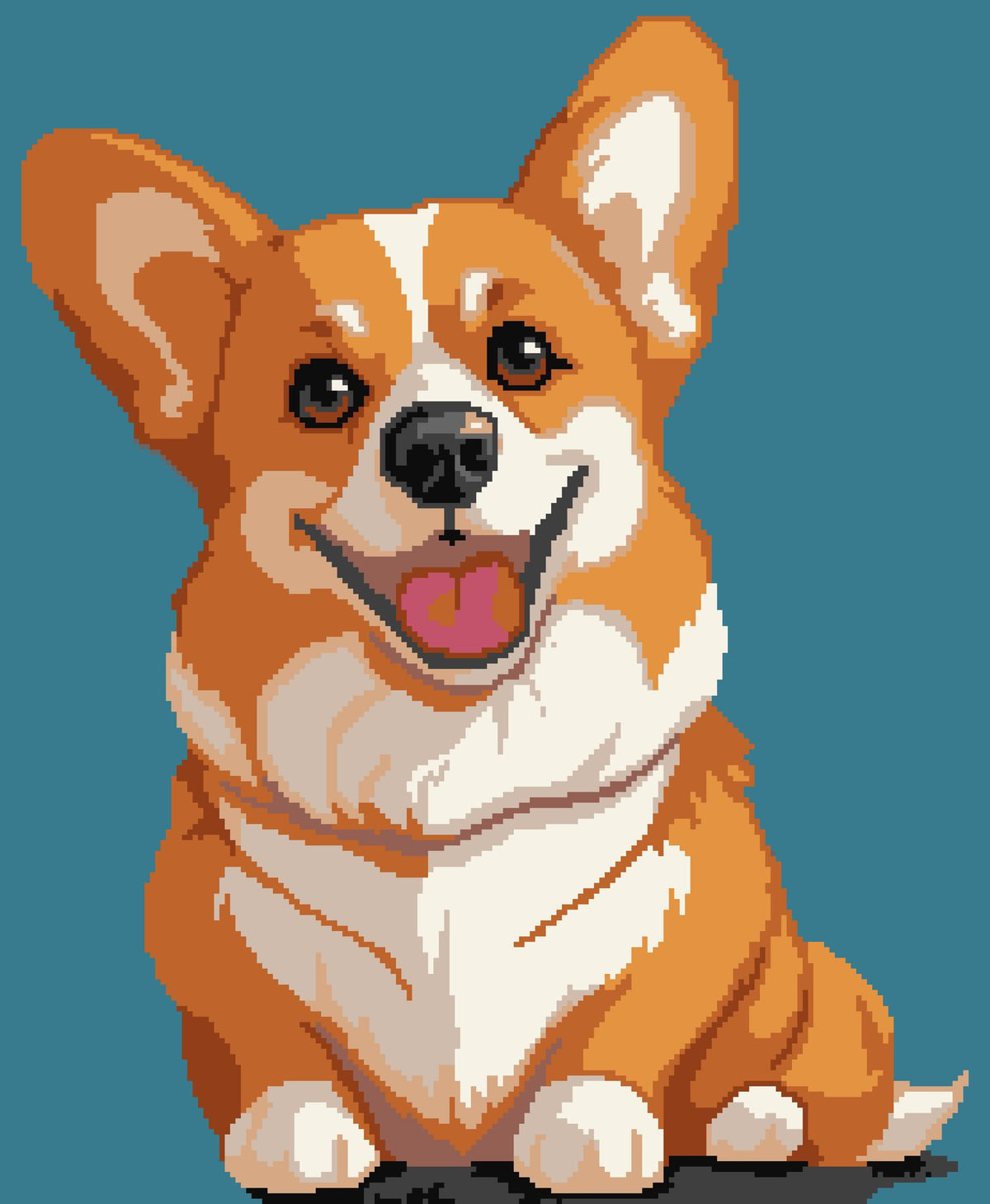 Dog Graphgan Patterns Corgi Dog Graphghan Crochet Pattern – EndlessknotzCanada