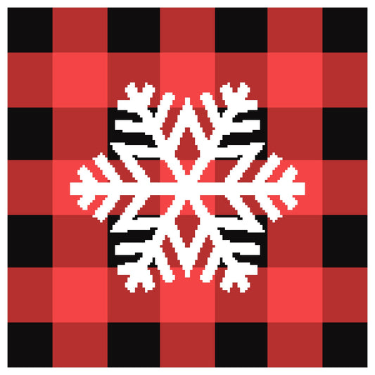 Plaid Snowflake Graphghan Pattern