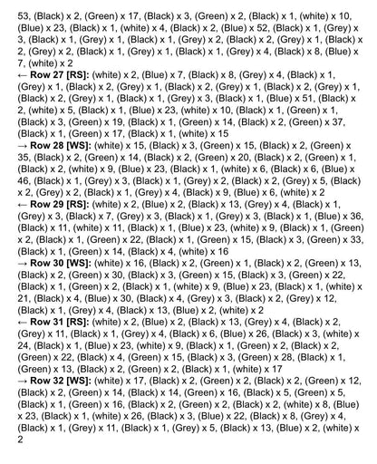 Christmas Plaid Crochet Graphghan Pattern