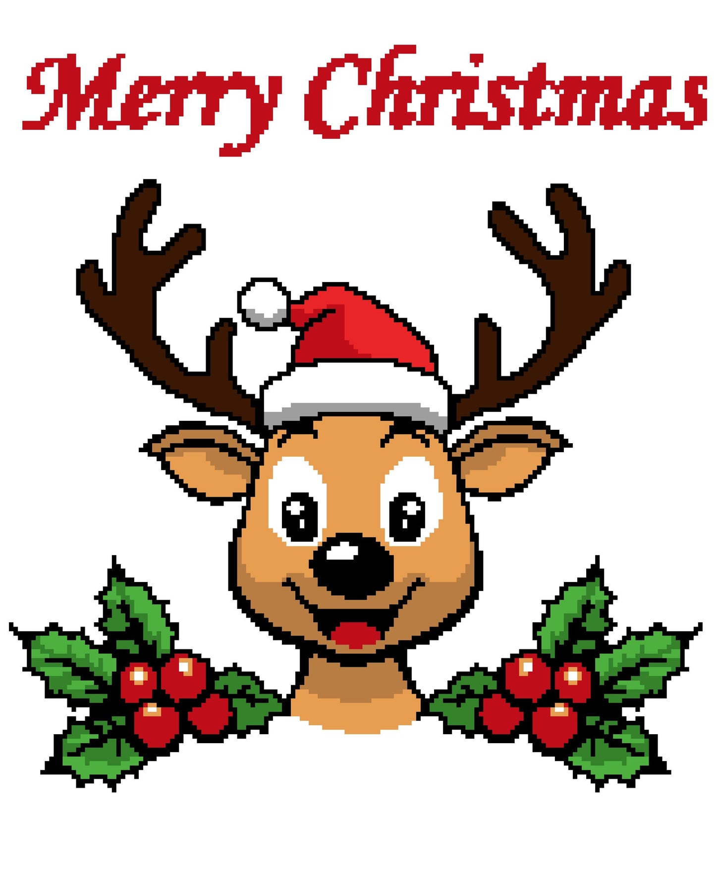 Merry Reindeer Crochet Graphghan Pattern