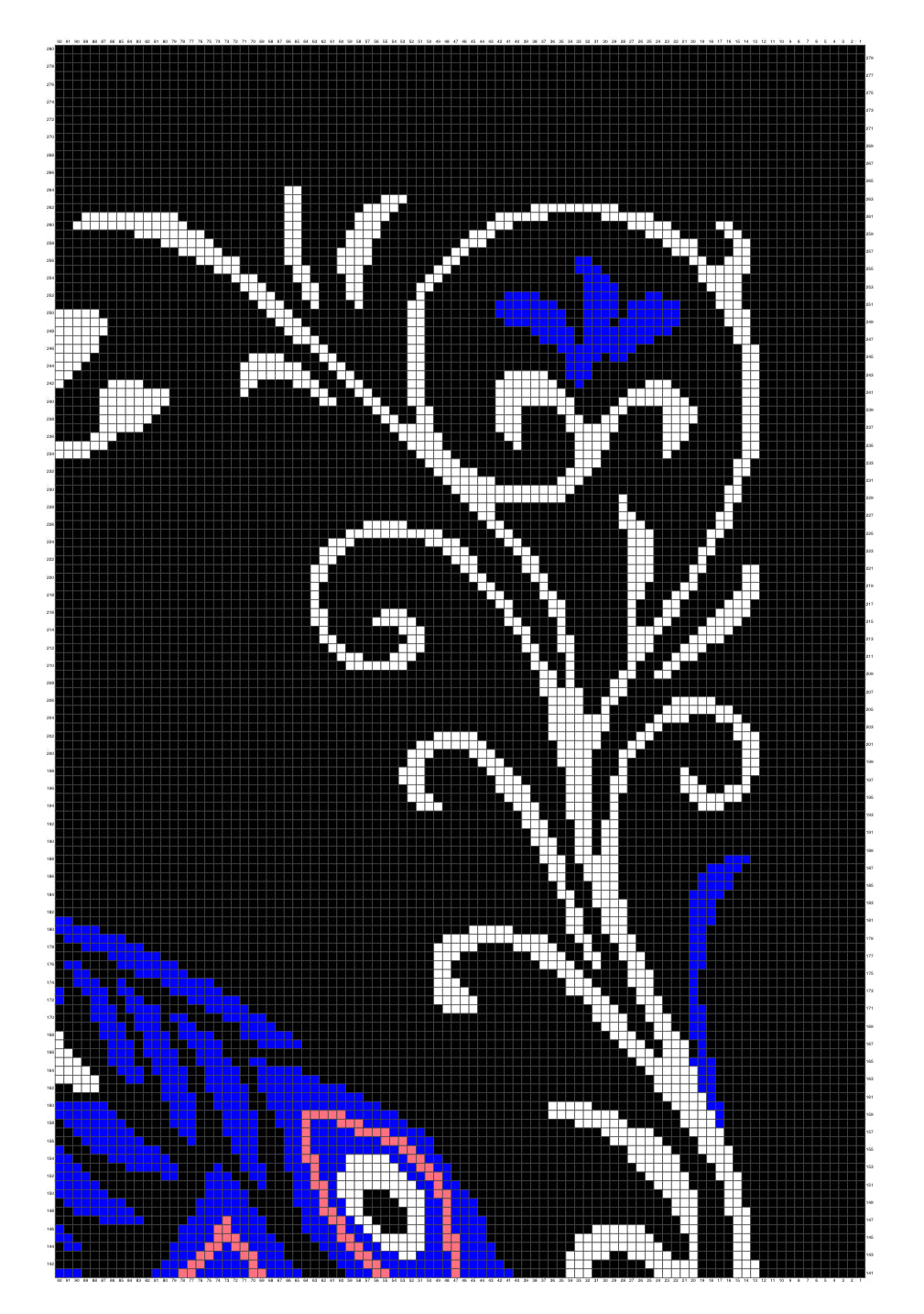 Peakcock Graphghan Crochet Pattern