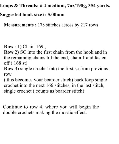 Grandmothers Love Over-lay Mosaic Crochet Pattern Graphgan