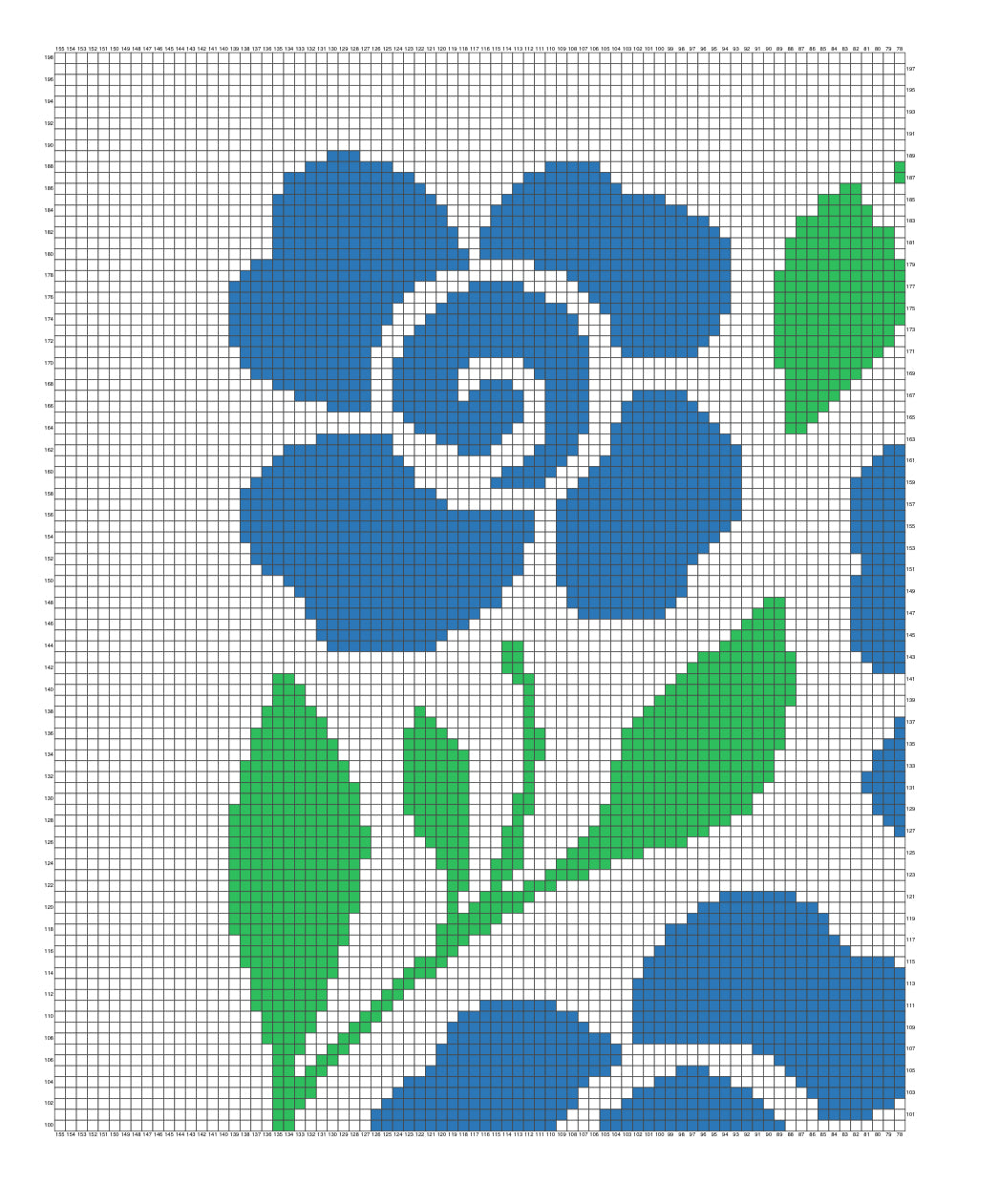 Spring Flowers Graphghan Crochet Pattern