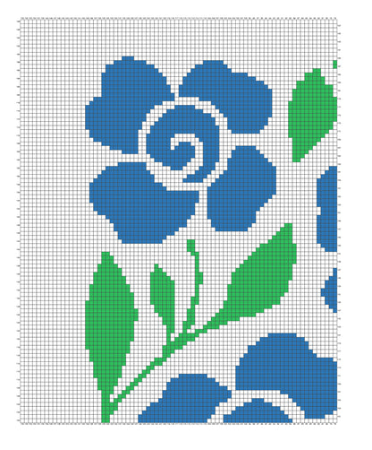 Spring Flowers Graphghan Crochet Pattern
