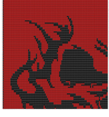 Into The Darkness Over-lay Mosaic Crochet Pattern Graphghan