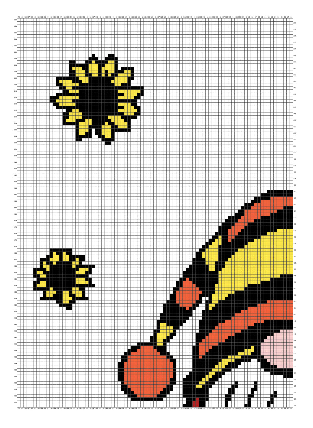 Sunflower Gnome Graphghan Crochet Pattern