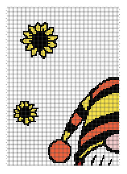 Sunflower Gnome Graphghan Crochet Pattern