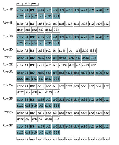 Owl Over Night Over-lay Mosaic Crochet Pattern Graphgan