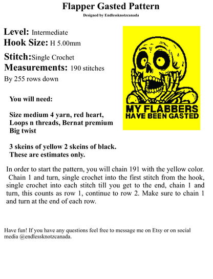 Flabber Gasted Crochet Graphghan Pattern