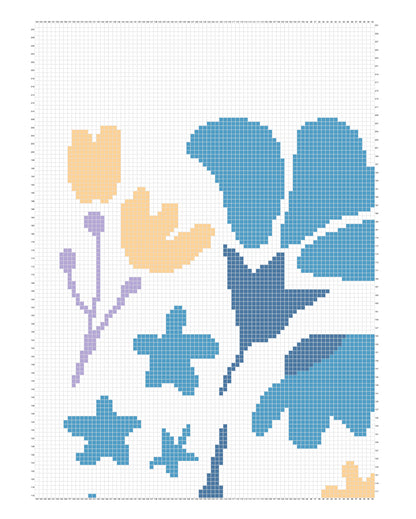 Boho Flowers Graphghan Crochet Pattern