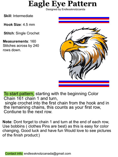 Eagle Eye Graphghan Crochet Pattern