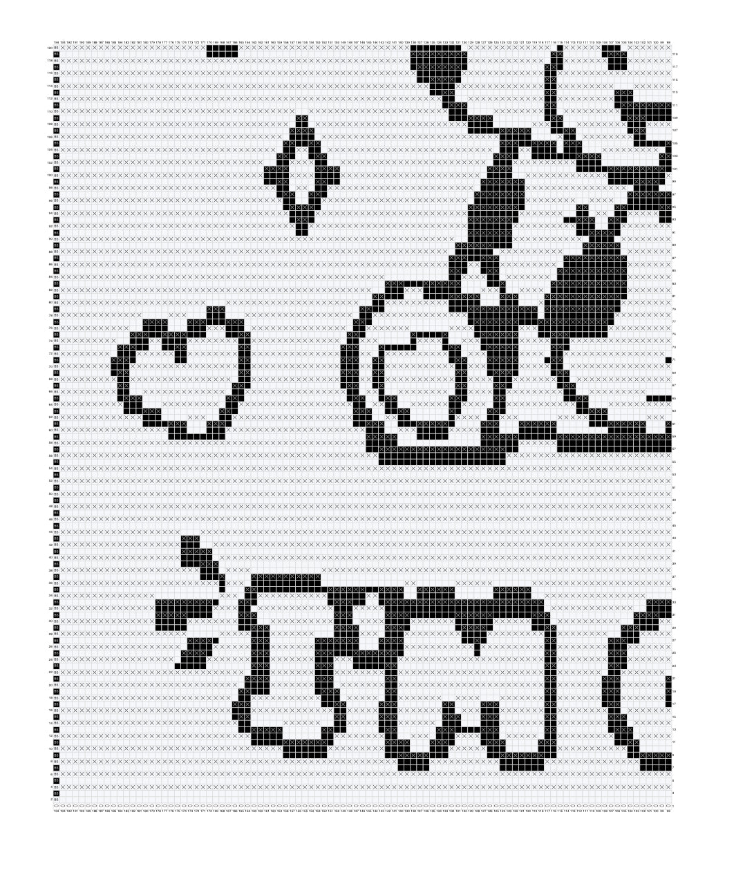 Holy Cow Over-lay Mosaic Crochet Pattern Graphghan Blanket