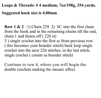 Tiger Over-lay Mosaic Crochet Pattern Graphghan