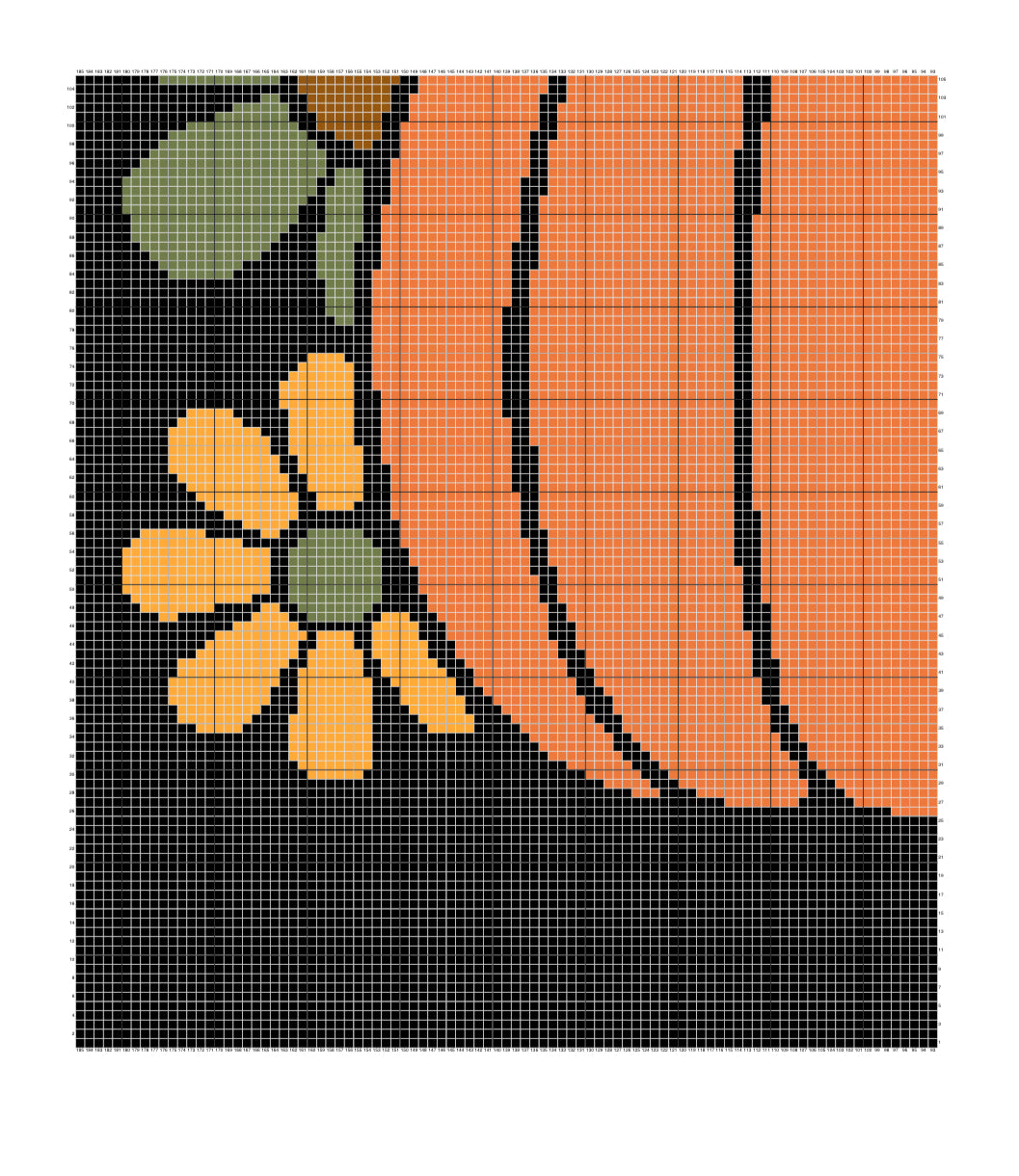 Pumpkin Patch Darkness Graphghan Crochet Pattern