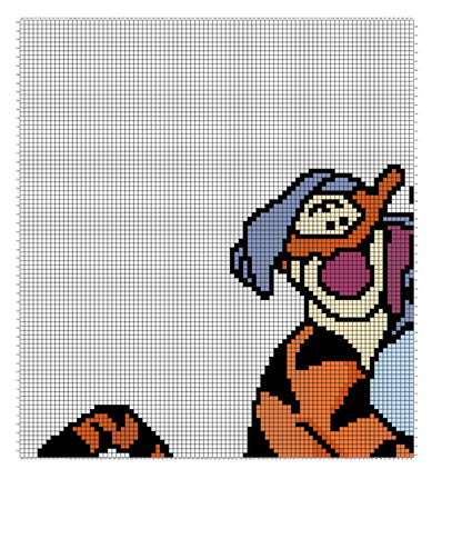 Pooh and friends Graphghan Crochet Pattern