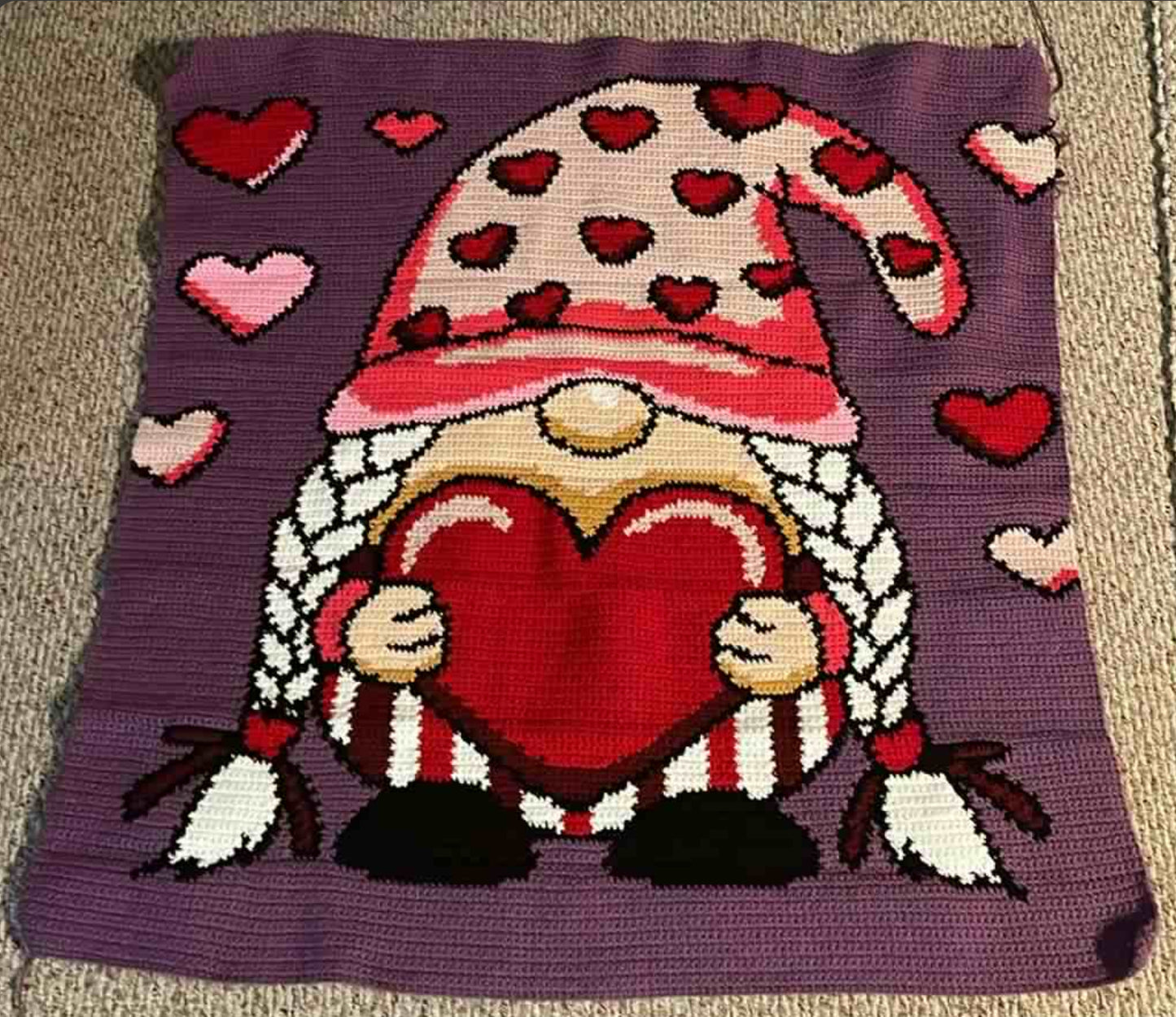 Love Gnome Graphghan Crochet Pattern