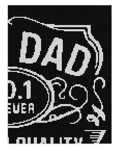 Best Dad Crochet Graphghan Pattern Blanket