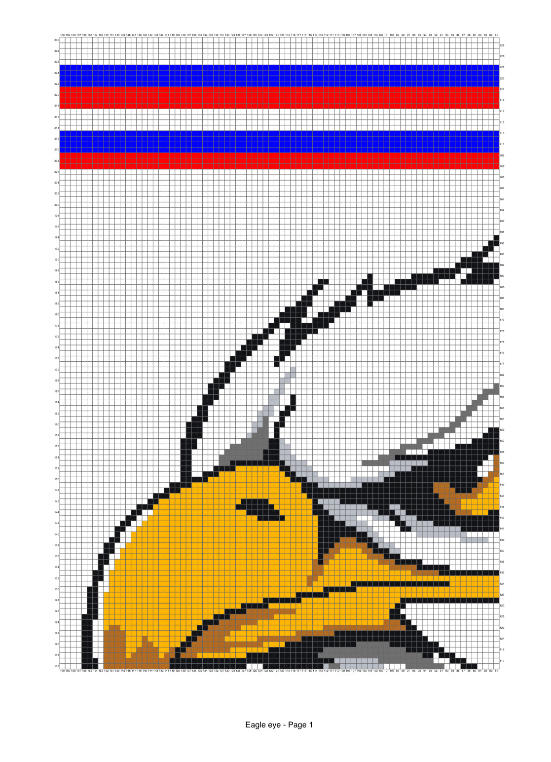Eagle Eye Graphghan Crochet Pattern