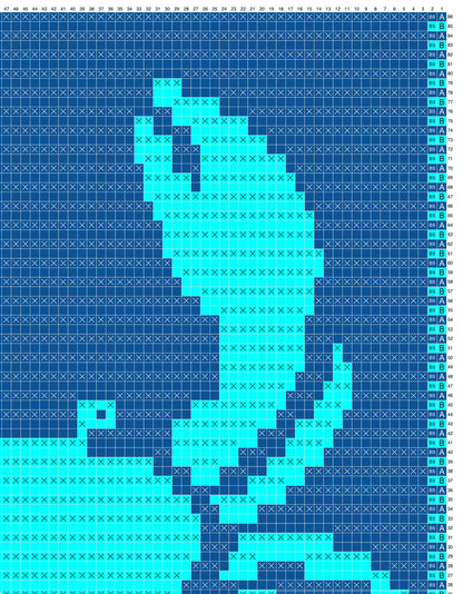 Crabby Sandy Over-lay Mosaic Crochet Pattern Graphghan Beginner