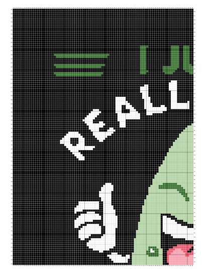 Really Love Pickles Crochet Graphghan Pattern Blanket