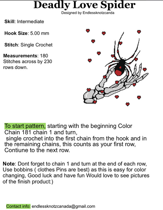 Deadly Love Spider Pattern