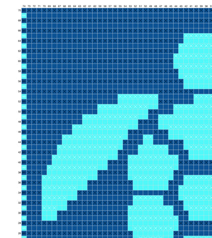 Under The Sea Over-lay Mosaic Crochet Pattern Graphghan