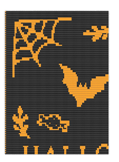 Halloween Spooky & Cute Over-lay Mosaic Crochet Pattern Graphghan