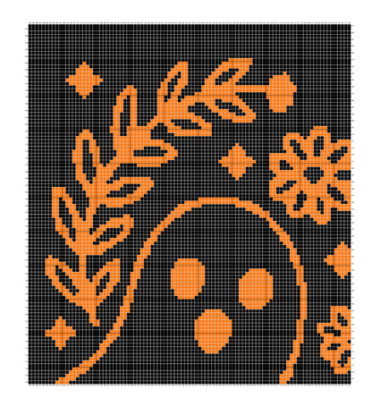 Ghosts Darkness Graphghan Crochet Pattern