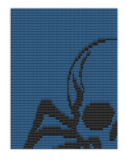 Spider Skull Over-lay Mosaic Crochet Pattern Graphghan