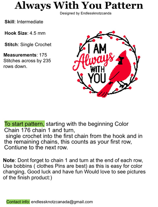 Always With You Crochet Graphghan Pattern