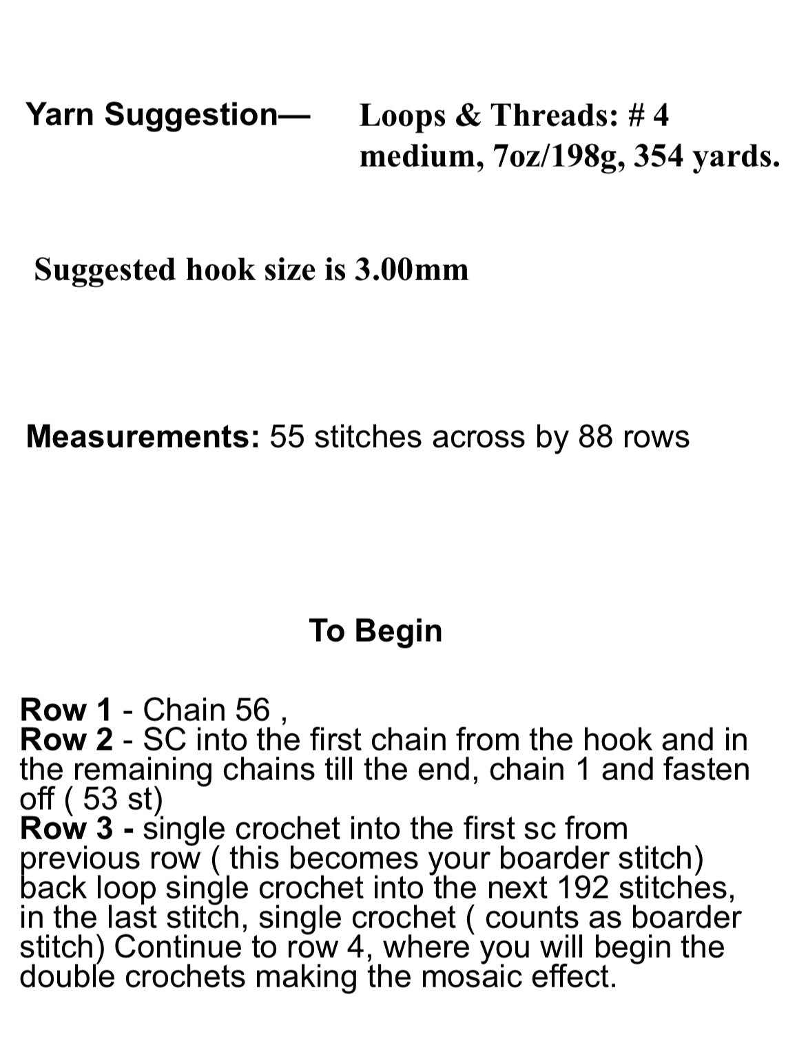 Bob The Grouch Over-lay Mosaic Crochet Pattern Graphghan Beginner