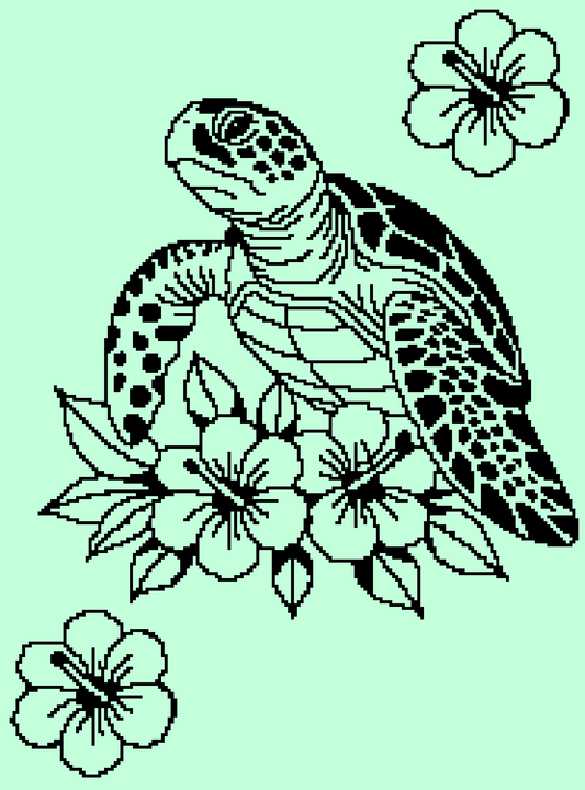 Mr Bubbles Turtle Graphghan Crochet Pattern