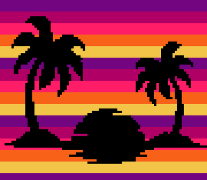 paradise Ombré Crochet Graphghan Pattern