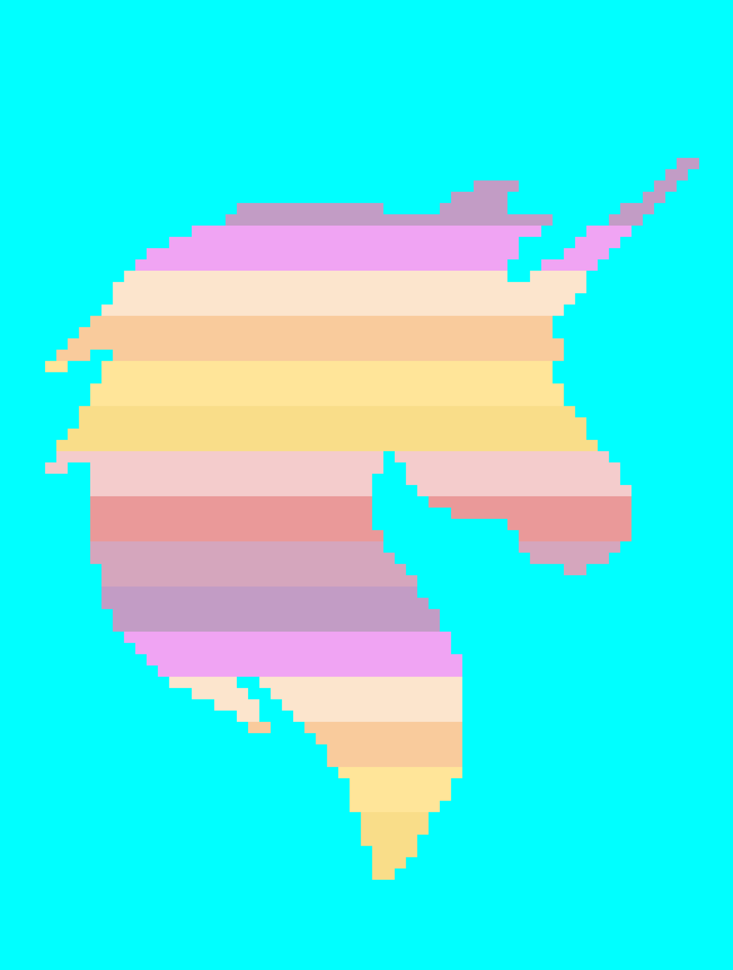 Unicorn Head Ombré Crochet Graphghan Pattern