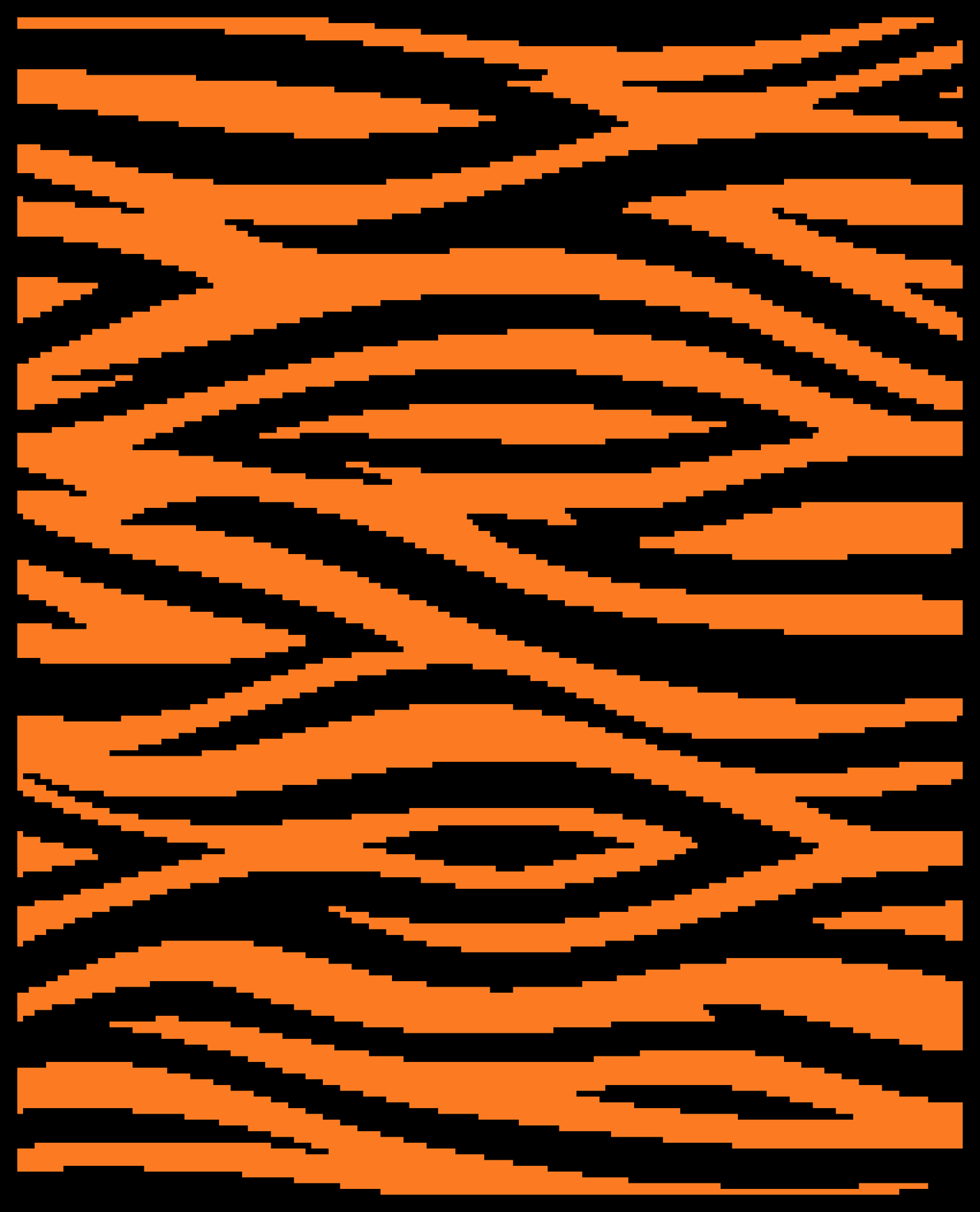 Tiger stripes crochet Graphghan pattern