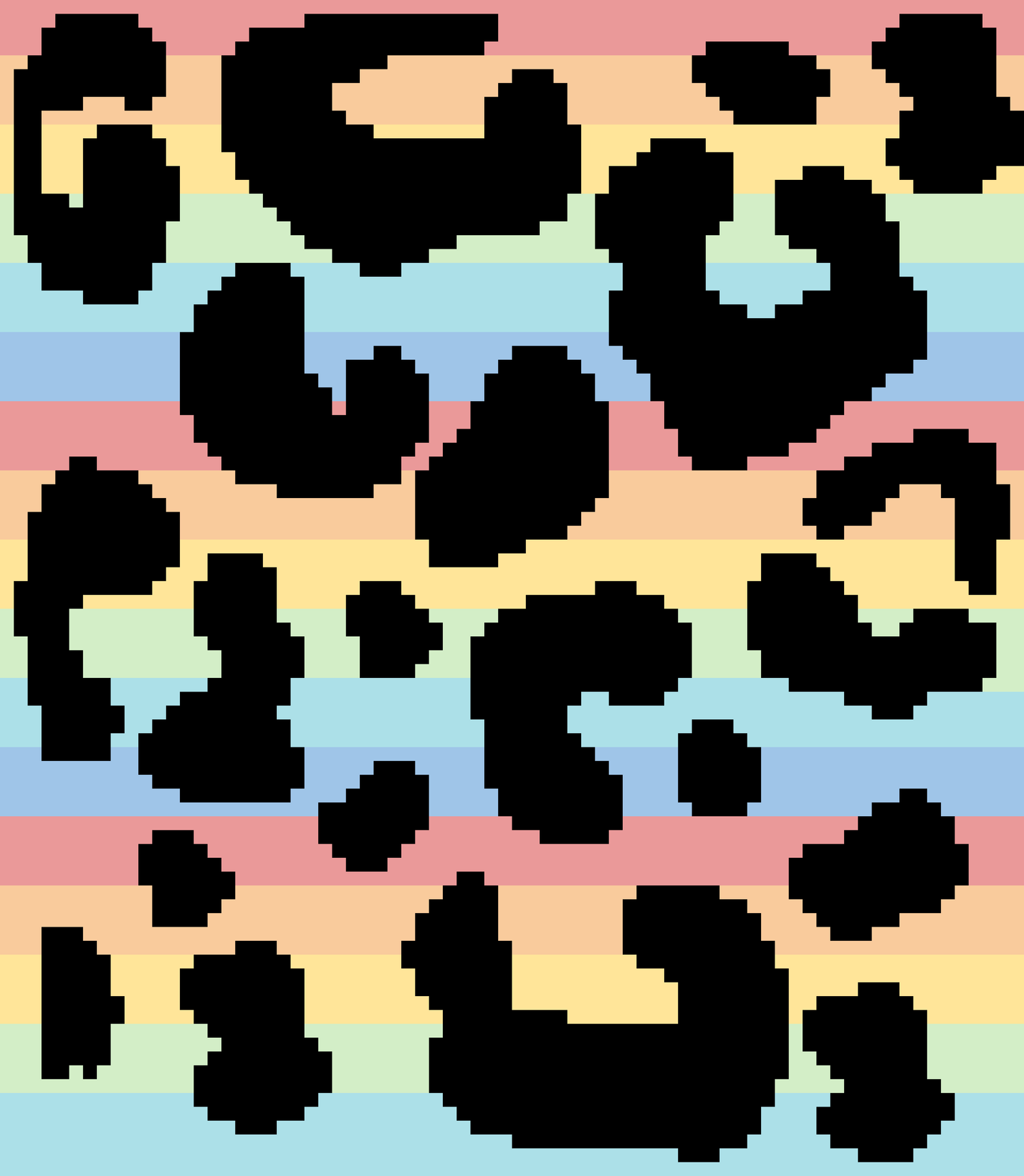 Retro Cheetah Crochet Graphghan Pattern