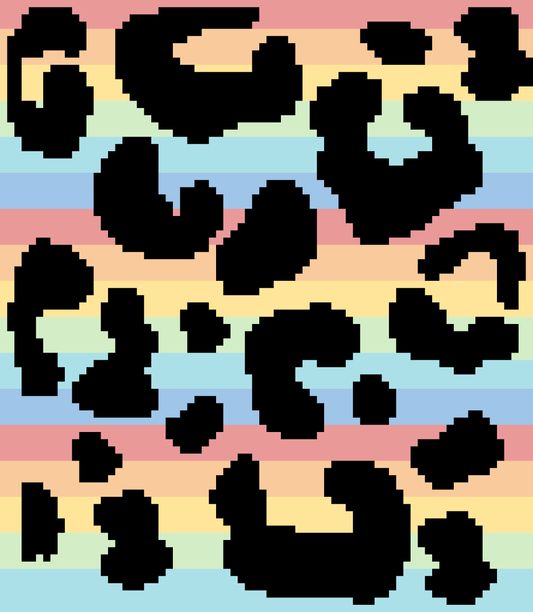 Retro Cheetah Crochet Graphghan Pattern