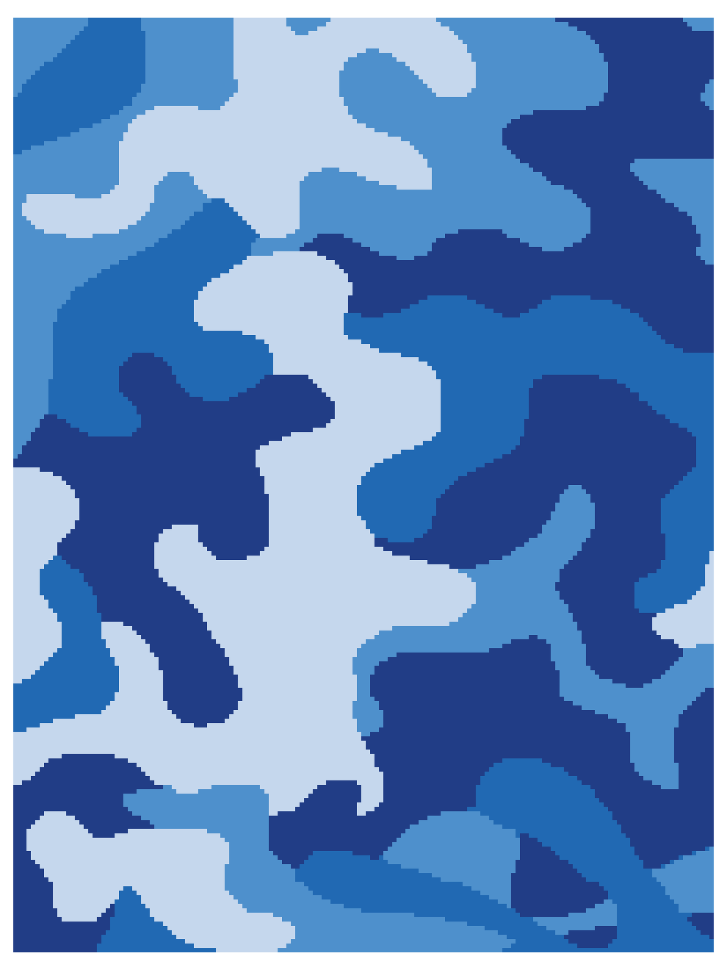 Blue Camo Crochet Graphghan Pattern