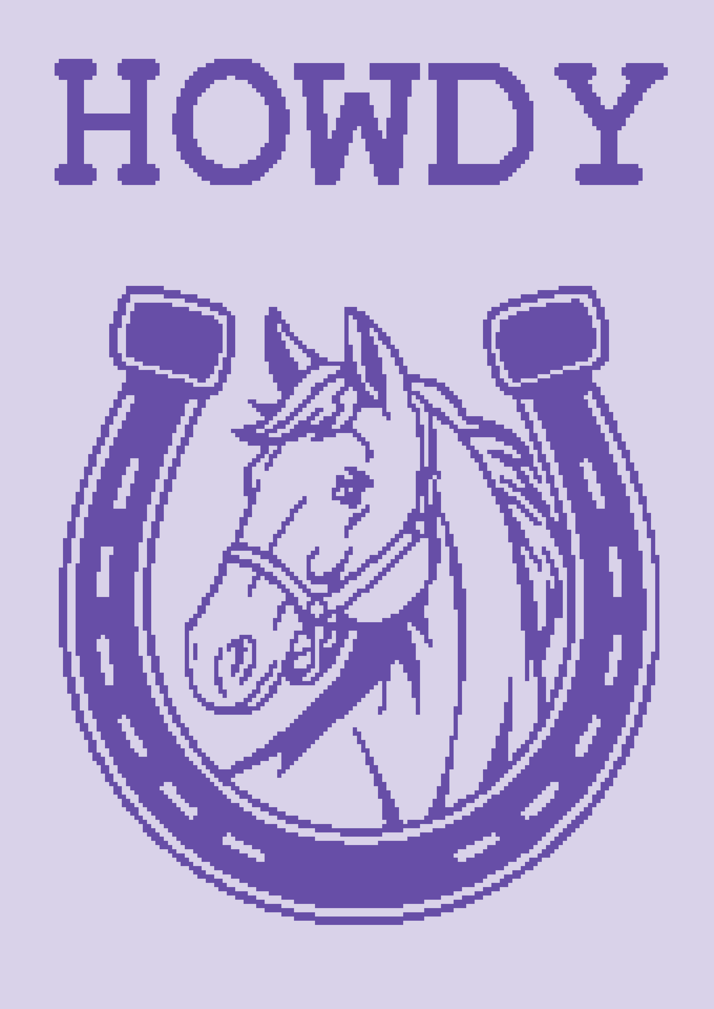 Howdy Horse Crochet Graphghan Pattern