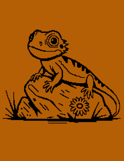 Bearded Dragon Graphghan Crochet Pattern