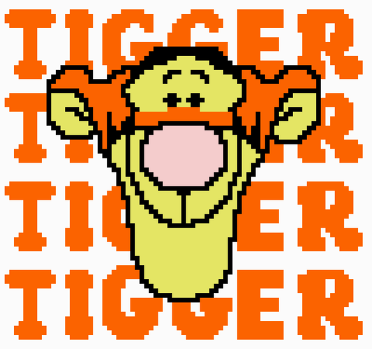 Tigger Graphghan Crochet Pattern